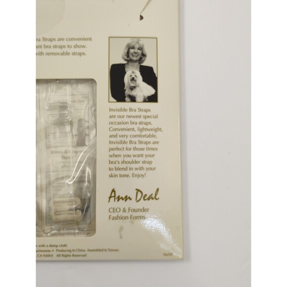 Invisible Bra Straps Fashion Forms 2 inside package - Picture 5 of 13
